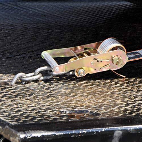 8-Point Roll Back Vehicle Tie Down Kit with Snap Hook and Chain Tail, Set of 4 R584827