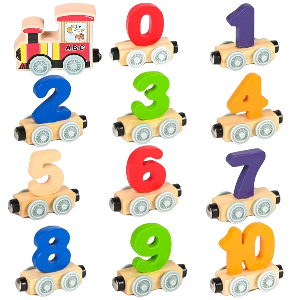 Wood Train Toy Magnetic Learning Toy S32908