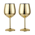 Stainless Steel Stemmed Wine Glasses V9234