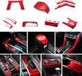 Interior Center Console Panel Gear Shift Button Frame Trim Kit Sporty Red R960294