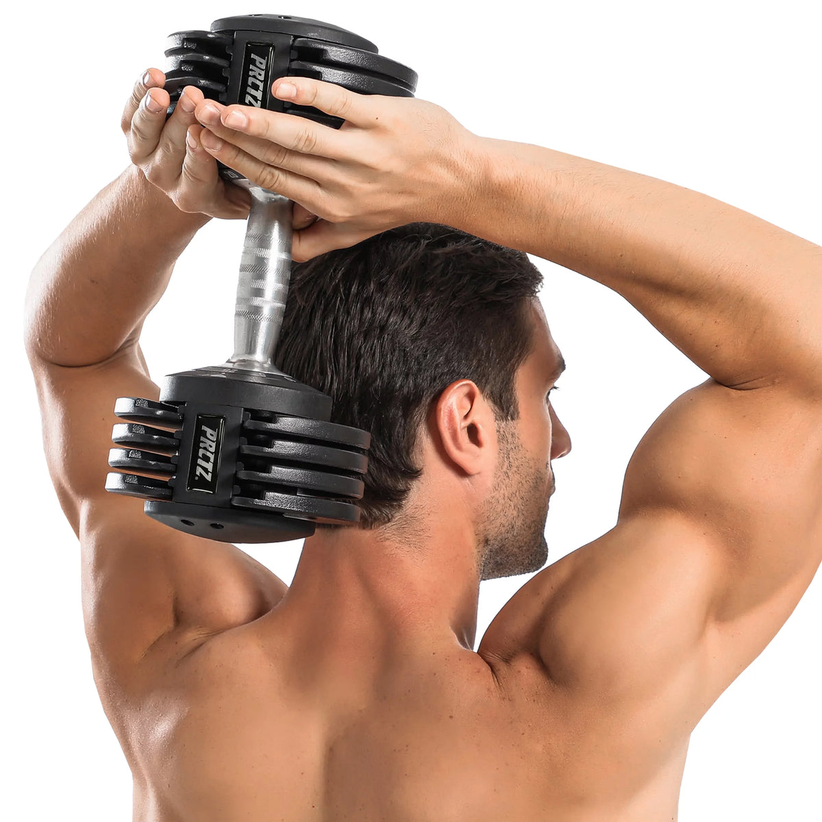 10-50 lb Adjustable Dumbbell, Black B35408