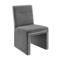 Grey Performance Velvet Dining Chair Z678906