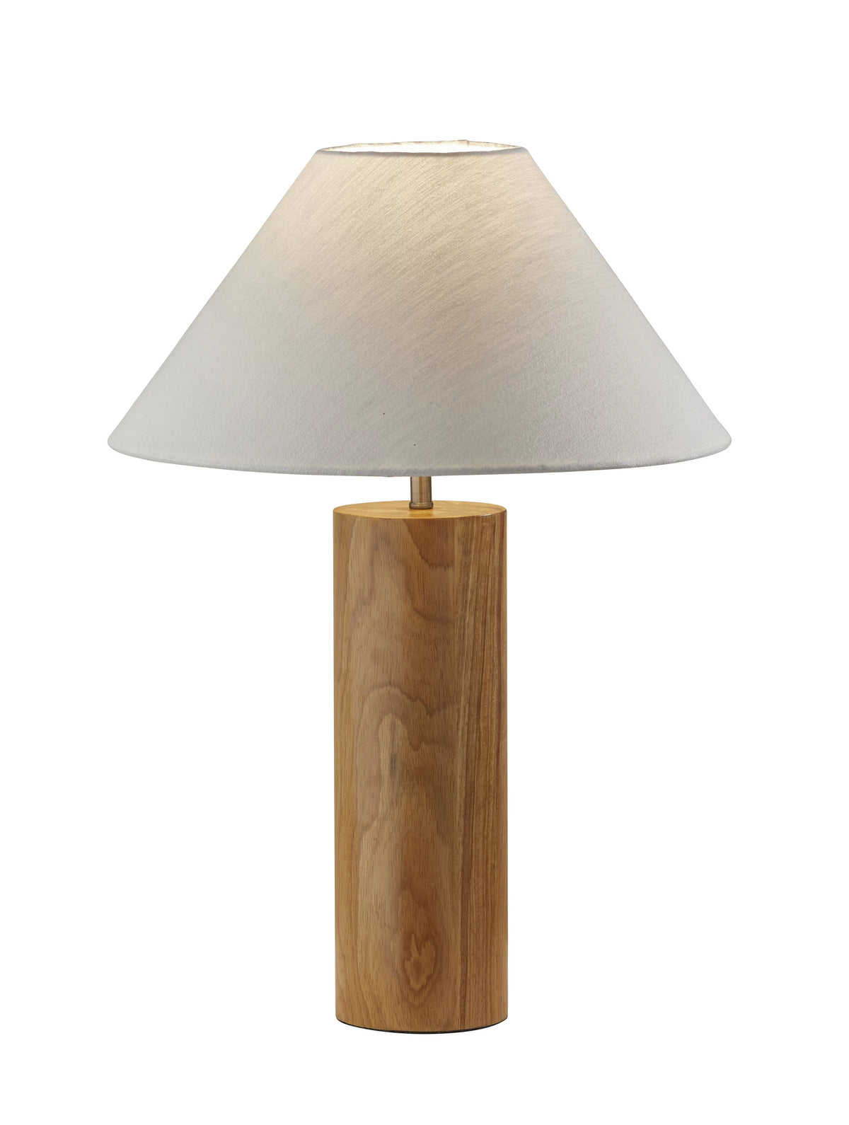 Table Lamp with Oak Wood and Brass Accent I705436