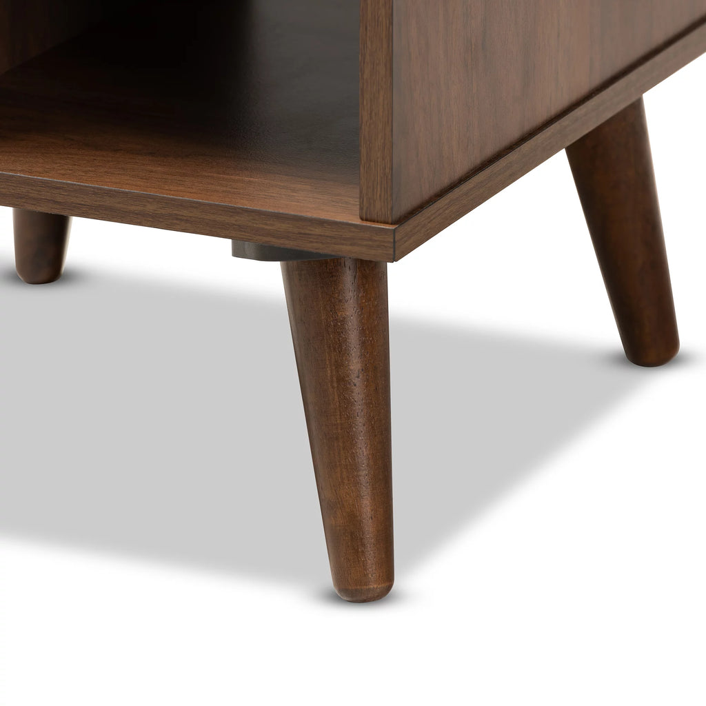Walnut Finished Wood End Table L187