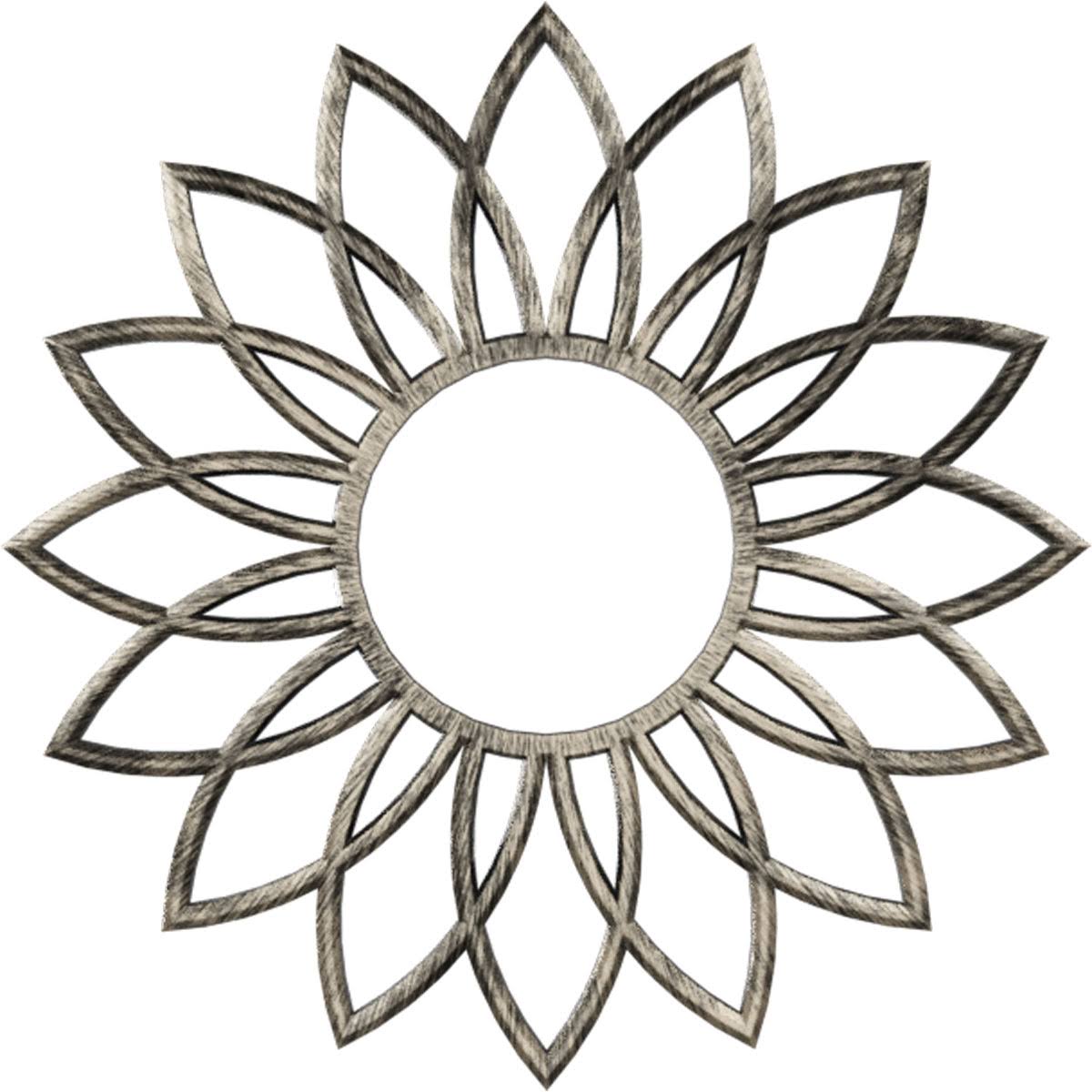 32x22OD x 11 1/8x22ID x 1x22P Daisy PVC Pierced Ceiling Medallion, Antiqued Warm Y754782