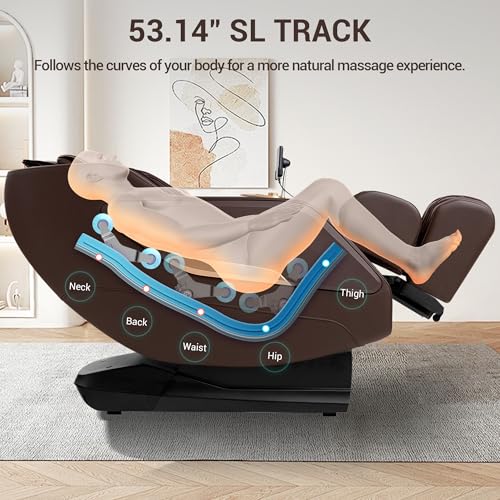 Zero Gravity SL Track Full Body Massage Chair with Calf Heating H8553