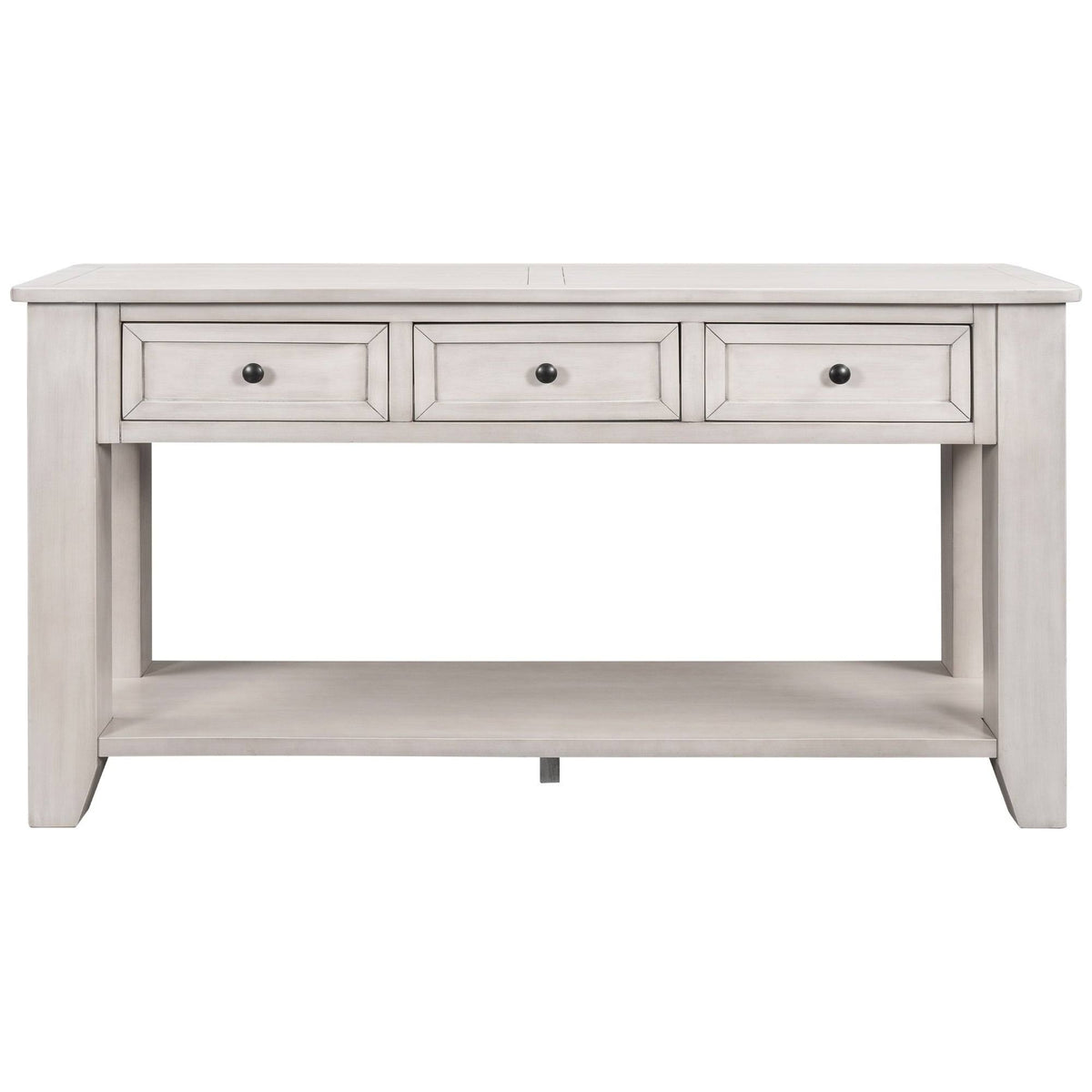 White 3 Drawer Console Table with Shelf Y907182