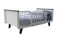 Espresso Toddler Bed with White I3662