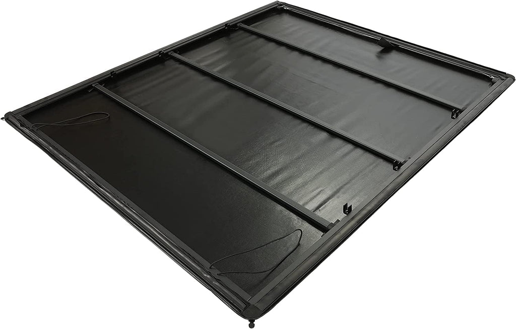 Soft Roll-up Truck Tonneau Cover with 6.5' Bed Black Sailcloth M436373