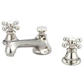 Polished Nickel Widespread Bathroom Faucet with Drain Assembly W74549