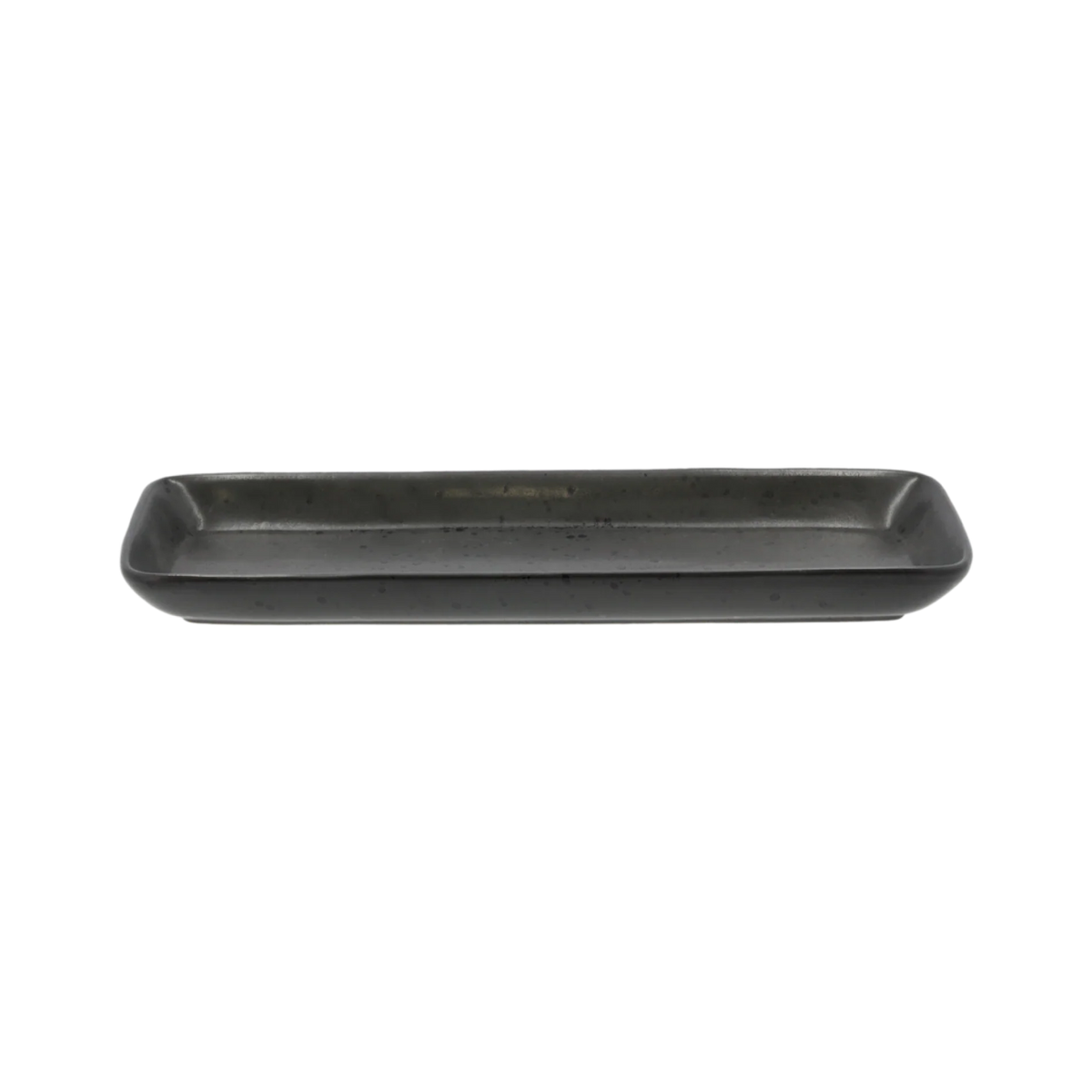 Stoneware Serving Dish 14x38 cm Mat Black B387
