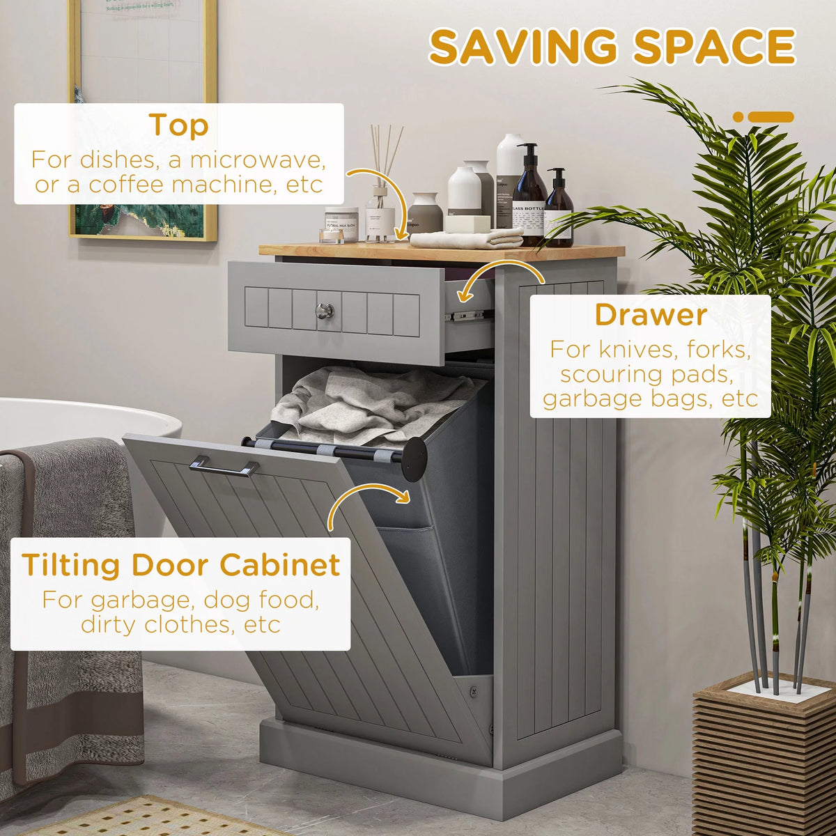 Tilt Out Trash Bin Cabinet K7378
