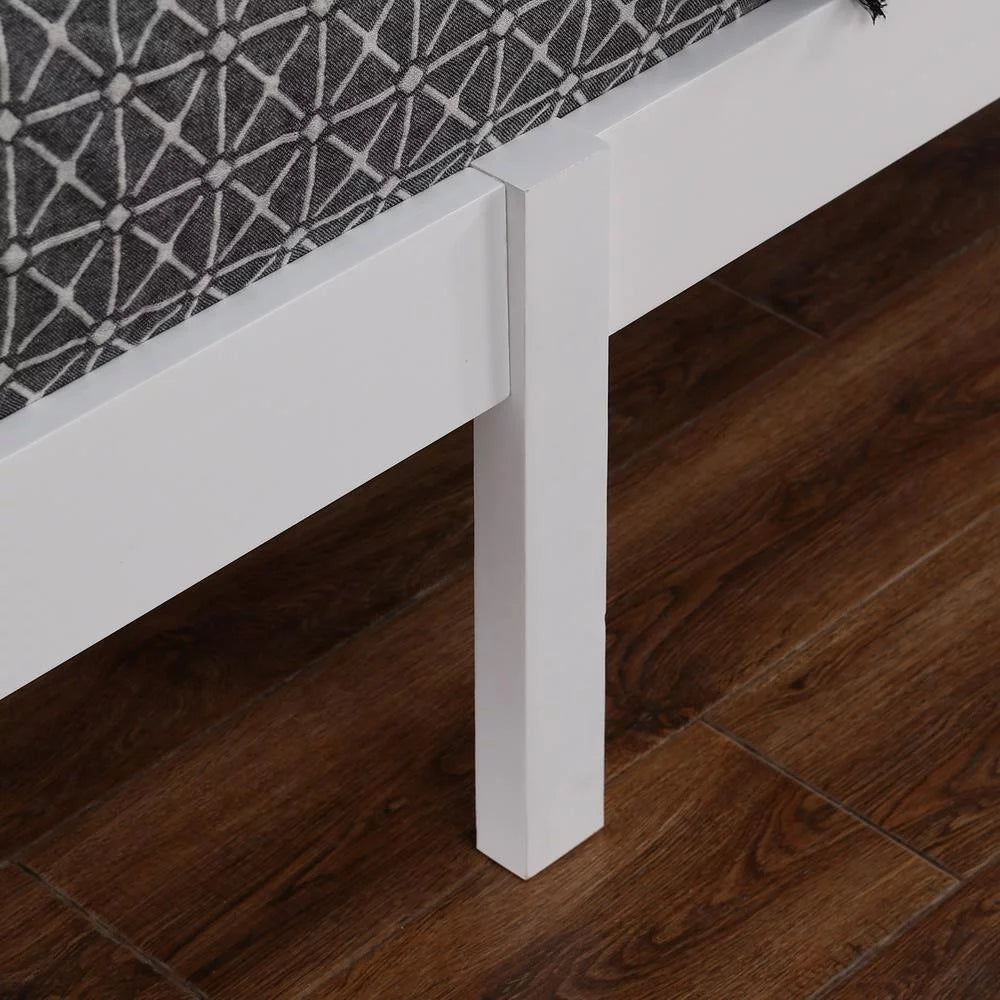 Full Solid Pine Wood Bed Frame with Wood Slats Y24057