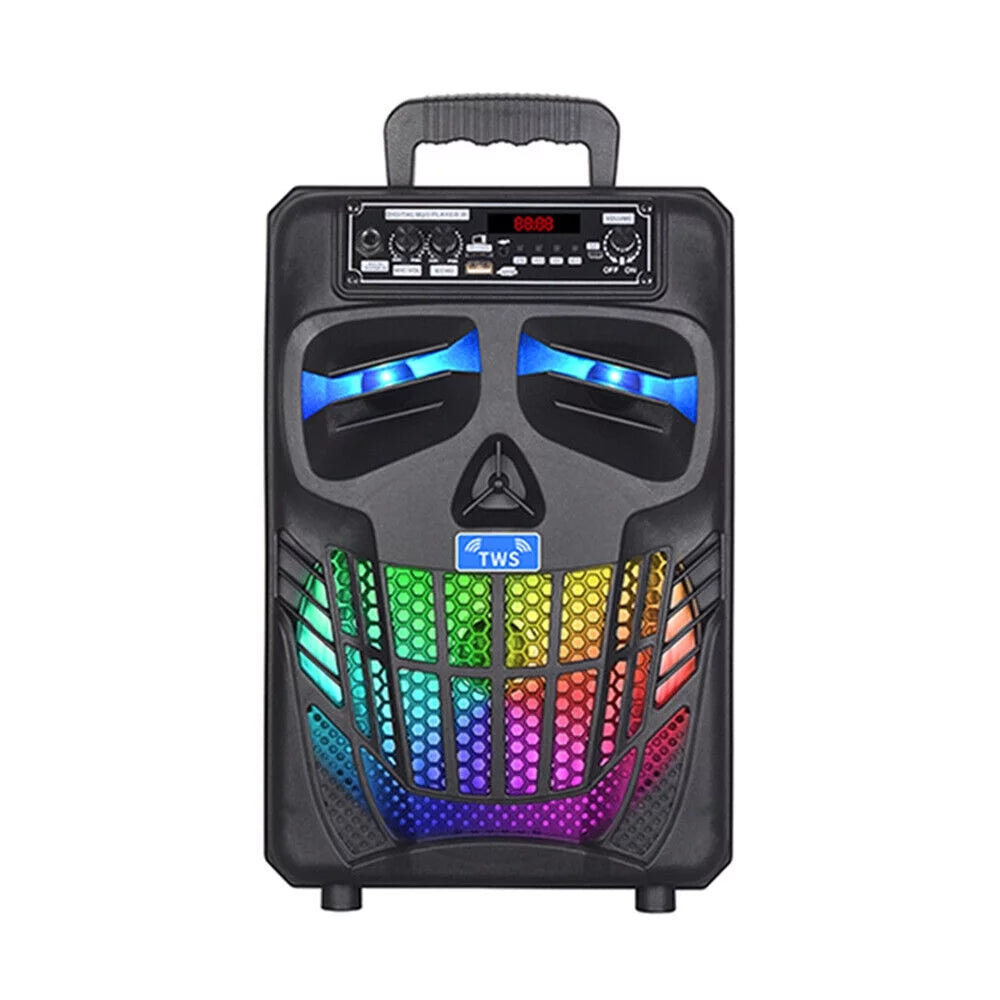 Portable Bluetooth Black Speaker with Double Subwoofer M917266
