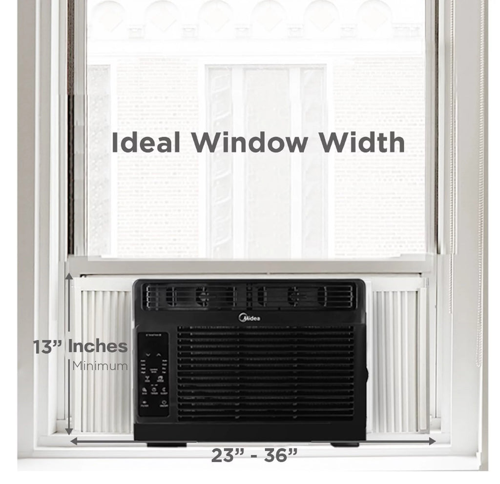 5,000 BTU Window Air Conditioner with Remote, Black H55662
