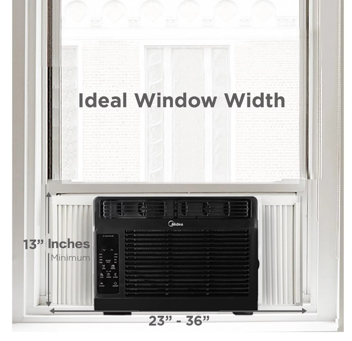 5,000 BTU Window Air Conditioner with Remote, Black H55662