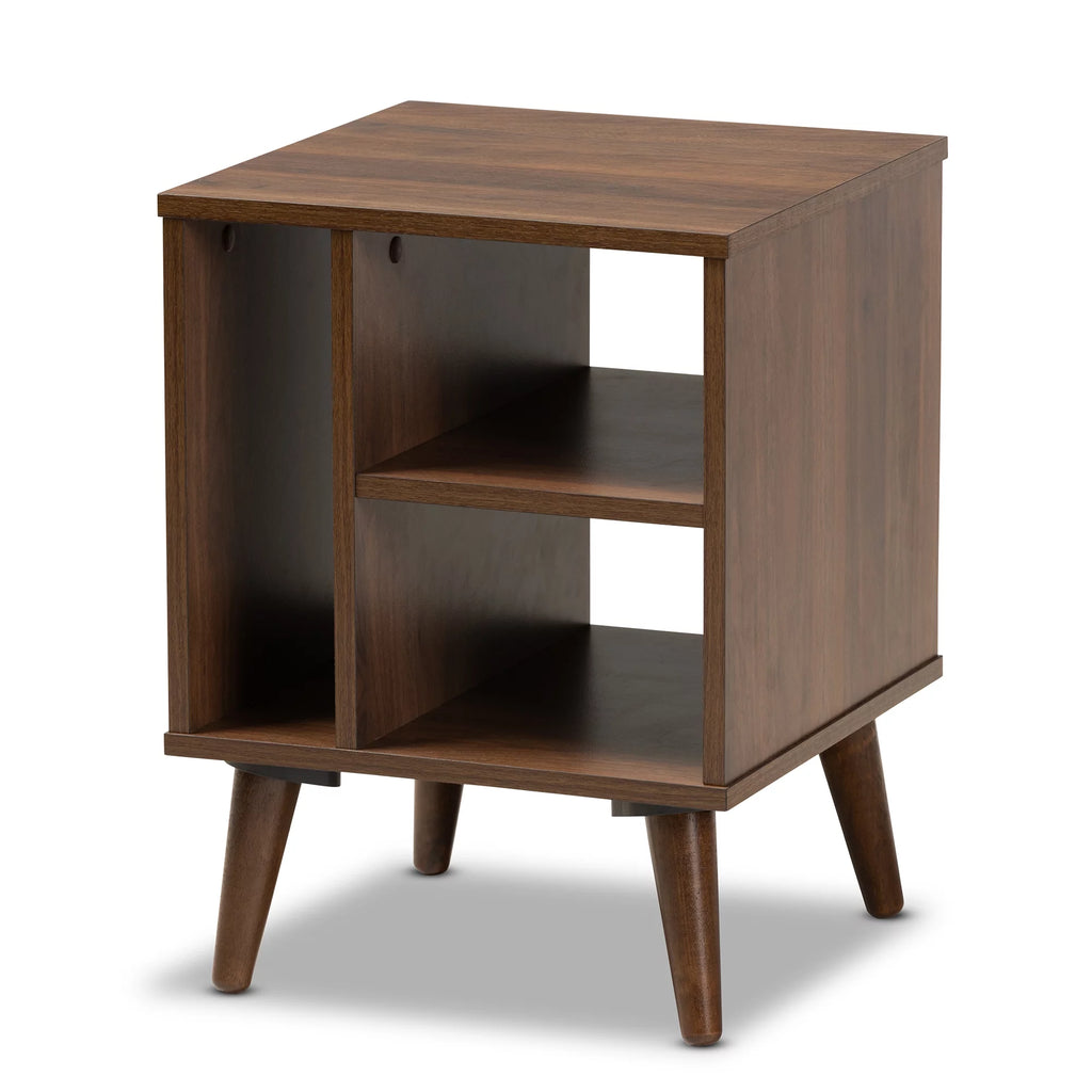 Walnut Finished Wood End Table L187