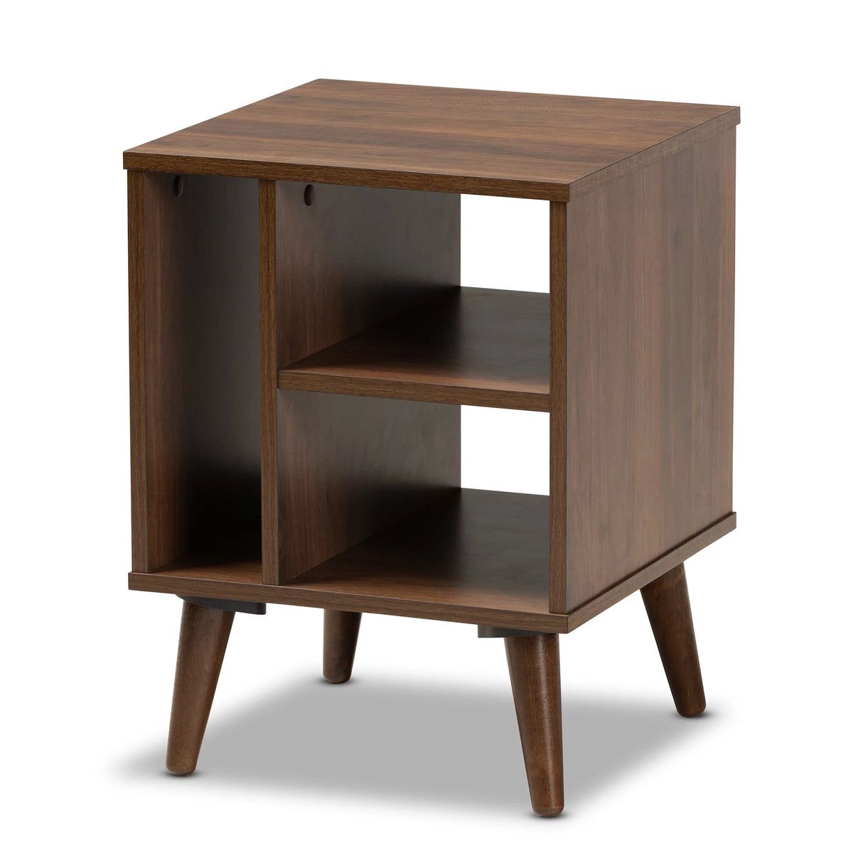 Walnut Finished Wood End Table L187