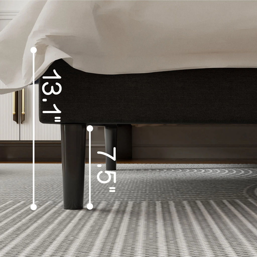 Dark Gray Wood Frame Full Platform Bed G68371