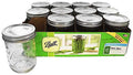 Glass Mason Jars with Lids & Bands, 16 oz, 12 Count K198737