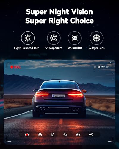 4K Dash Cam Front Rear with 32GB Card Y300977