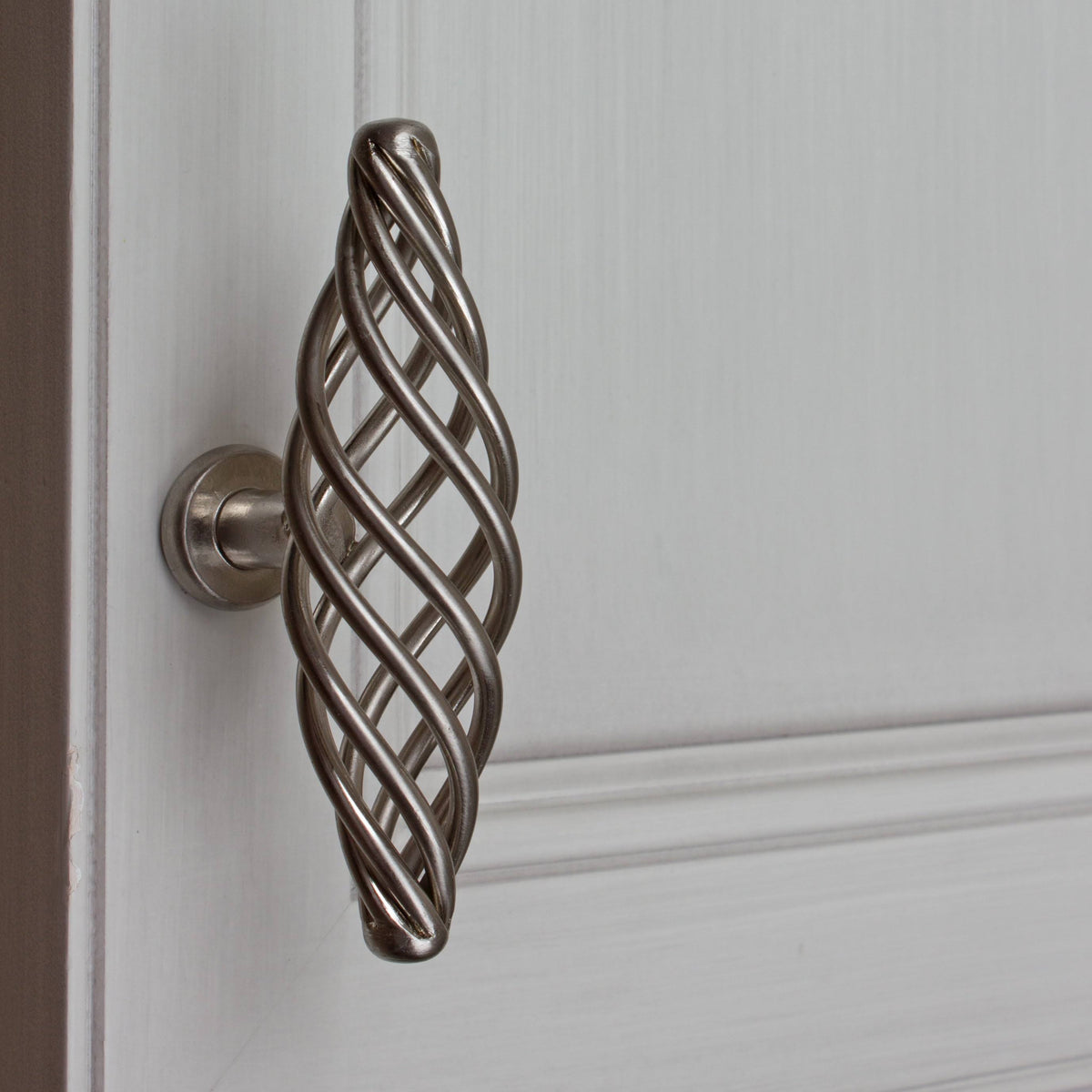 Satin Nickel Oversized Birdcage Cabinet T-Knobs Pack of 25 T715817