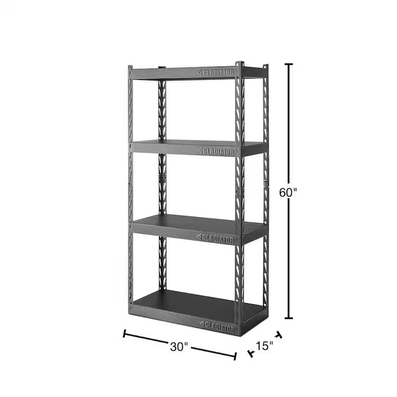 4-Tier Steel Garage Storage Shelving Unit L41577