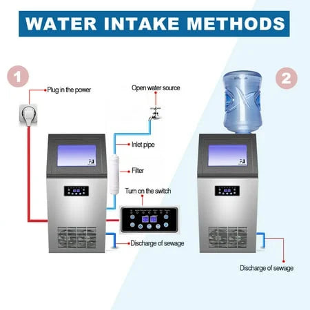 Commercial Ice Maker Machine 36 Ice Cube 130lb/24h D853810
