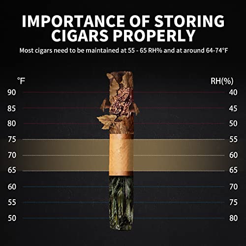 23L Electric Cigar Humidor with Digital Hygrometer D5800