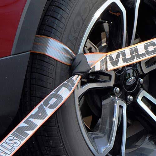 8-Point Roll Back Vehicle Tie Down Kit with Snap Hook and Chain Tail, Set of 4 R584827