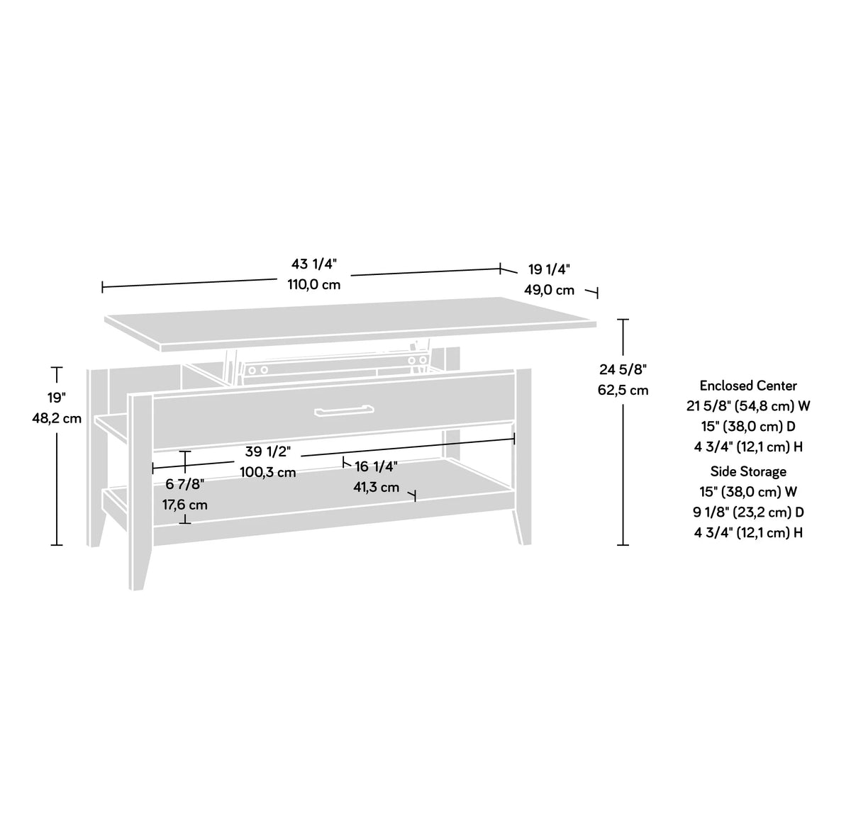 Lift Top Coffee Table Y394185