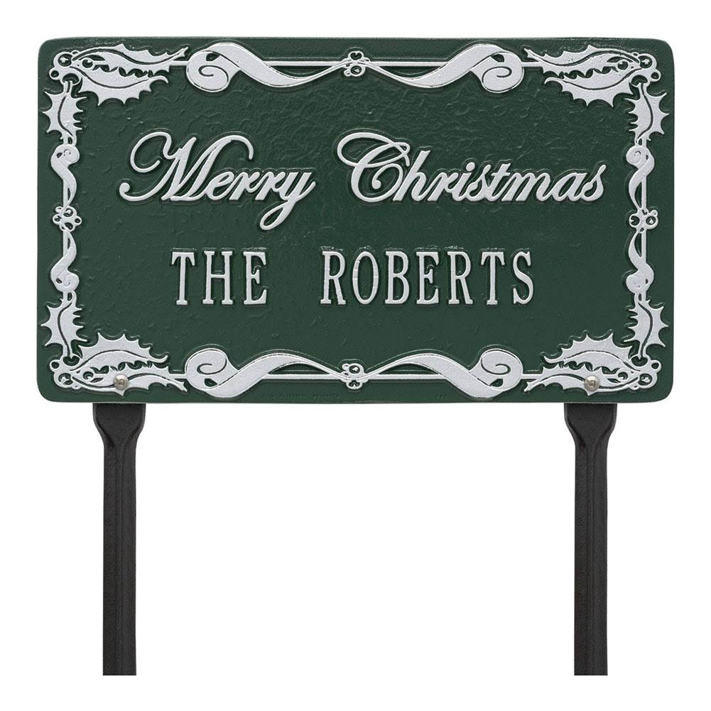 Green Silver Lawn Plaque P8869