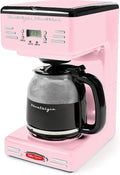 Red 12-Cup Programmable Retro Coffee Maker K5053
