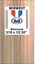 Basswood Strips Wood Building Supplies G384