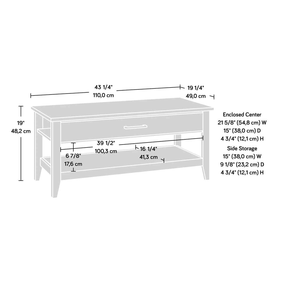 Lift Top Coffee Table Y394185