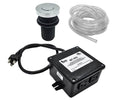 Round Deluxe Flush Waste Disposer Air Switch with Freedom Mount W5366