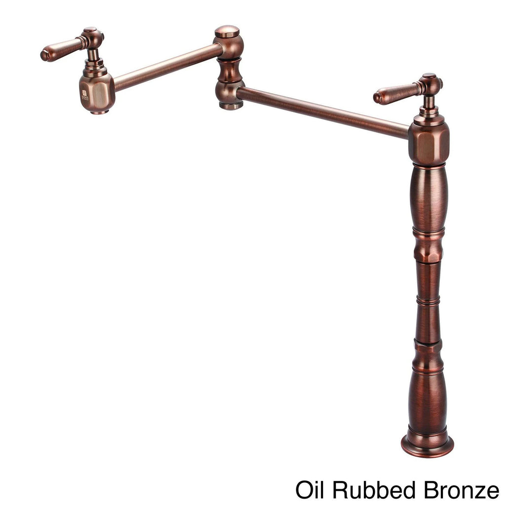 Brushed Nickel Deck Mount Pot Filler R295