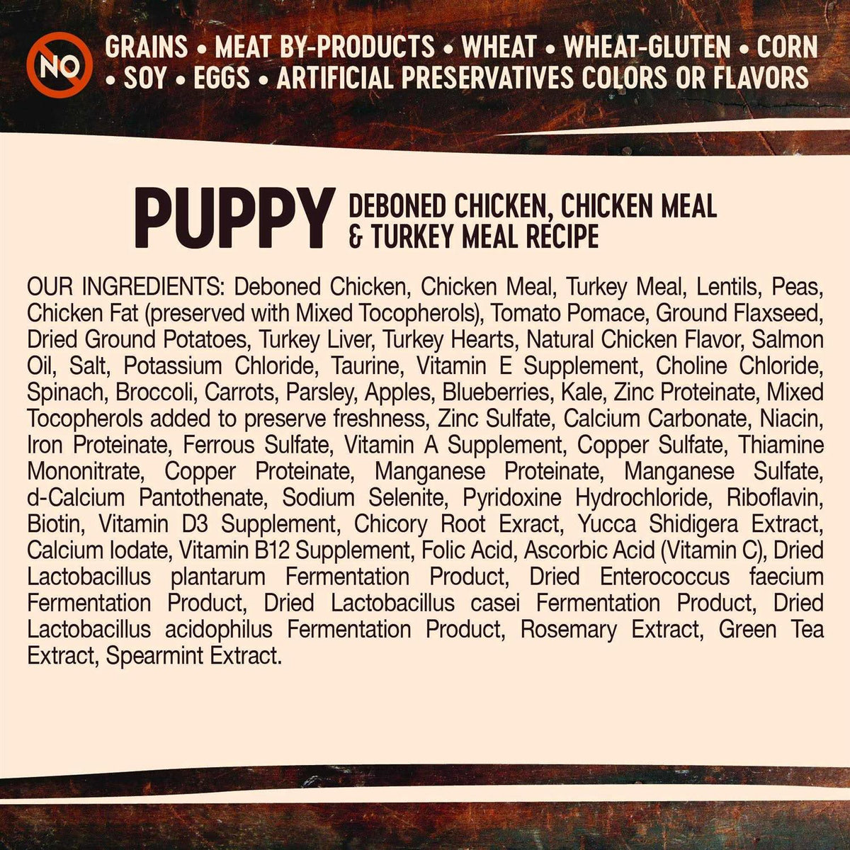 Grain Free Deboned Chicken Dry Puppy Food G6148
